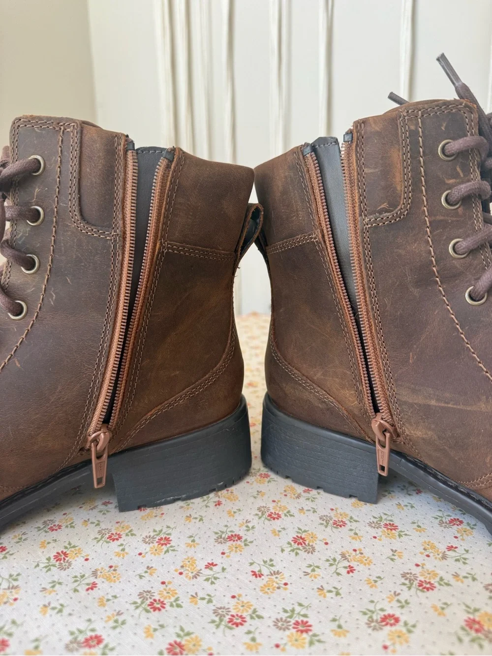 Clark’s Women’s Lace-Up Leather Boots